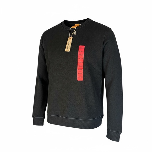 Tailor Vintage Reversible Cotton Crewneck Sweatshirt Black/Gray Medium NWT - Picture 1 of 6